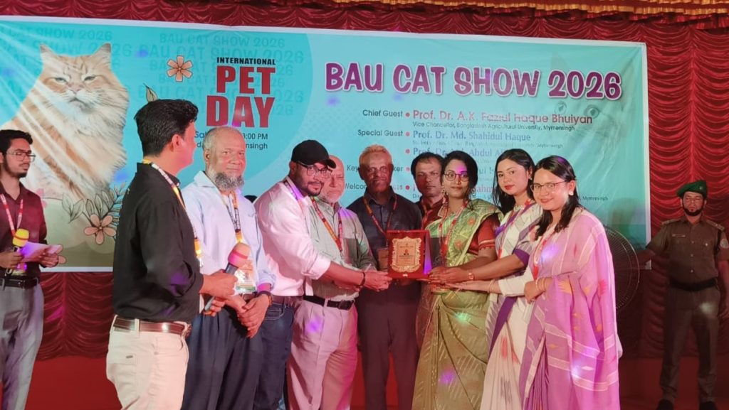 বর্ণাঢ্য আয়োজনে জন্য বাকৃবিতে প্রথম বারের মতো ‘ক্যাট শো’ অনুষ্ঠিত