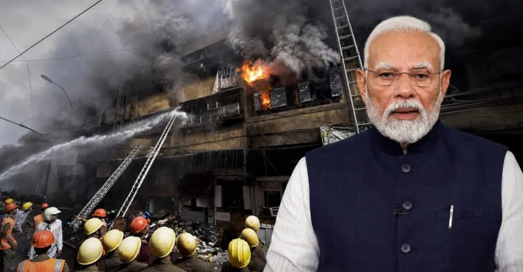 কলকাতার হোটেলে অগ্নিকাণ্ডে প্রাণহানির ঘটনায় নরেন্দ্র মোদির শোক