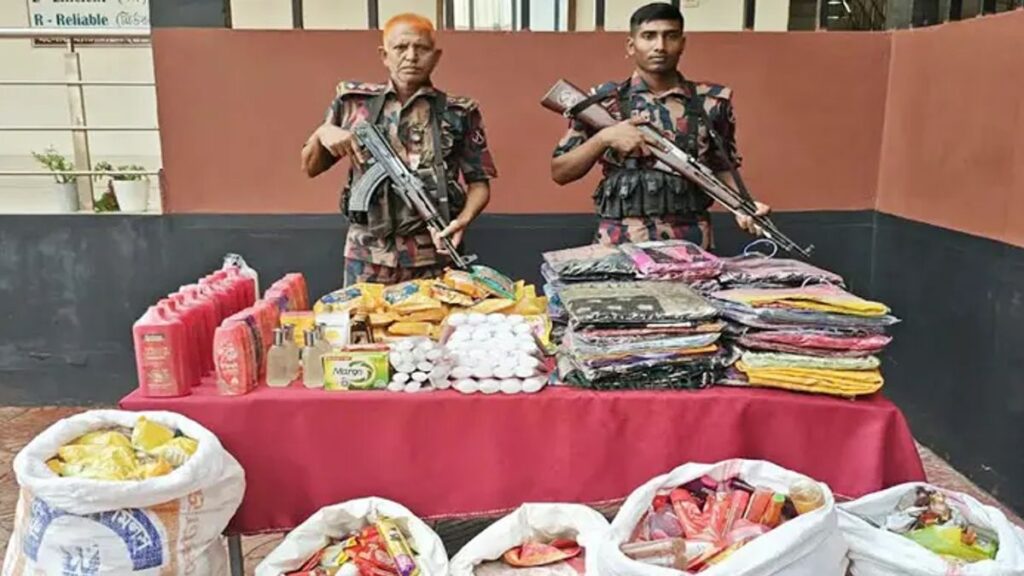 যশোর সীমান্তে বিপুল চোরাচালান পণ্য জব্দ করলো বিজিবি bgb-20260905042224