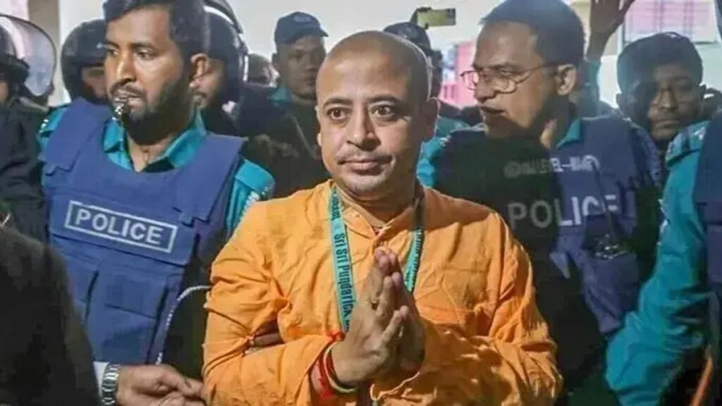 মায়ের মৃত্যুতে ৫ ঘণ্টার জন্য মুক্তি পেলেন চিন্ময় কৃষ্ণ chinmoy-mtvamkjyfpkz0lu-20260910145825