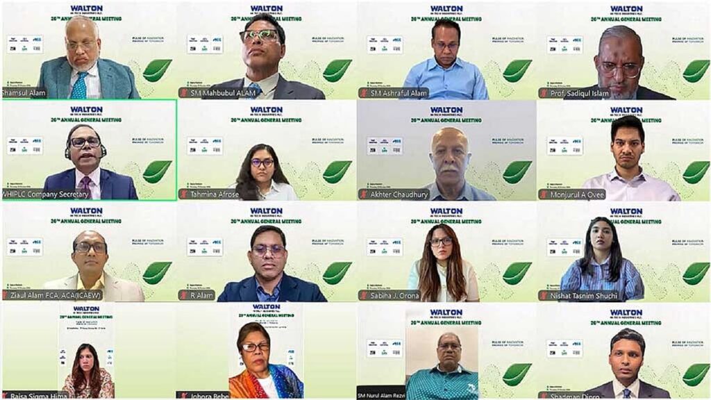 ওয়ালটন হাই-টেকে ১৮০% নগদ লভ্যাংশ ঘোষণা walton-hitech-agm-15102026